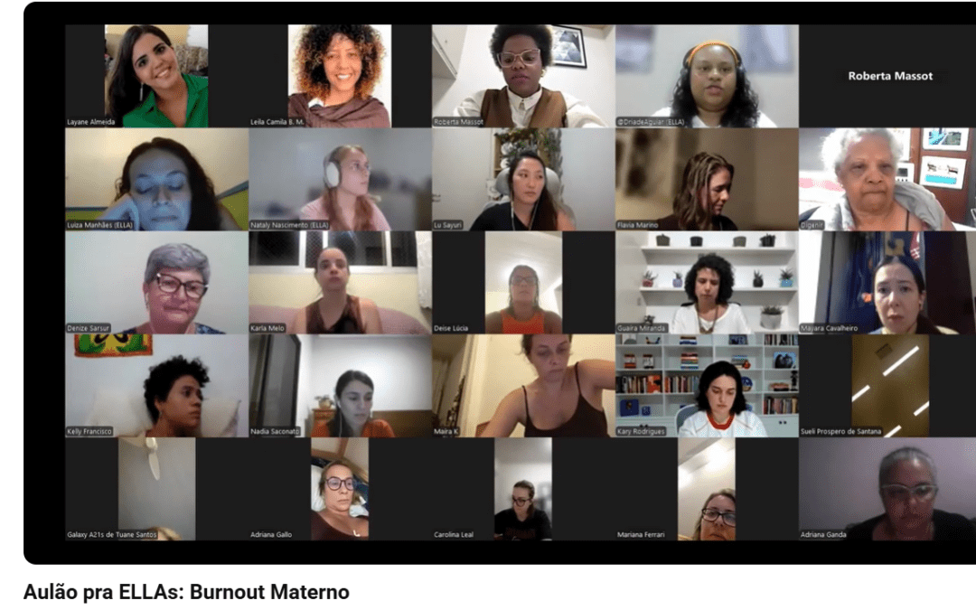 Não conseguiu assistir ao vivo? O primeiro aulão sobre Burnout Materno já está no YouTube