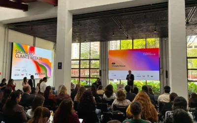 O São Paulo Climate Week 2026 ocupa a nave coletiva transforma a arte em ferramenta de mobilização social