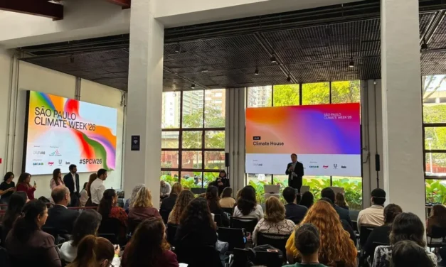 O São Paulo Climate Week 2026 ocupa a nave coletiva transforma a arte em ferramenta de mobilização social